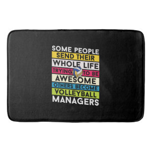 Volleybalspeler Volleybalmanagers Badmat