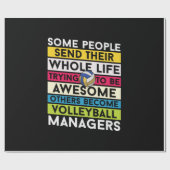 Volleybalspeler | Volleybalmanagers Cadeaupapier (Vlak)