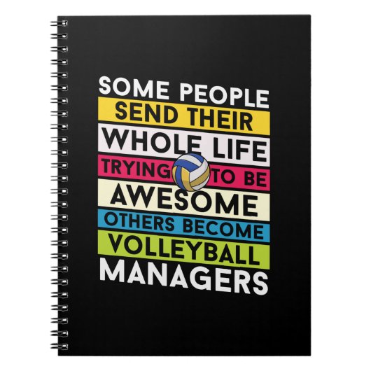 Volleybalspeler | Volleybalmanagers Notitieboek (Voorkant)
