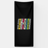 Volleybalspeler | Volleybalmanagers Spandoek (Verticaal)