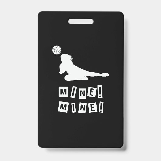 Volleybalspeler | Volleybalmijn Badge (Voorzijde)