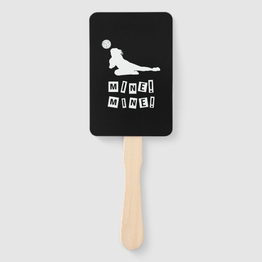 Volleybalspeler | Volleybalmijn Handwaaier (Voorkant)