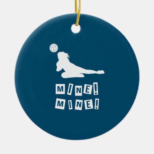 Volleybalspeler | Volleybalmijn Keramisch Ornament (Voorkant)