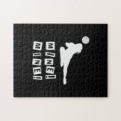 Volleybalspeler | Volleybalmijn Legpuzzel (Horizontaal)