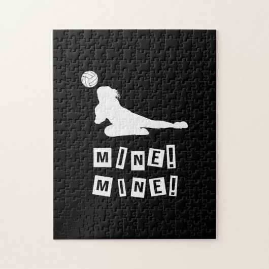 Volleybalspeler | Volleybalmijn Legpuzzel (Verticaal)