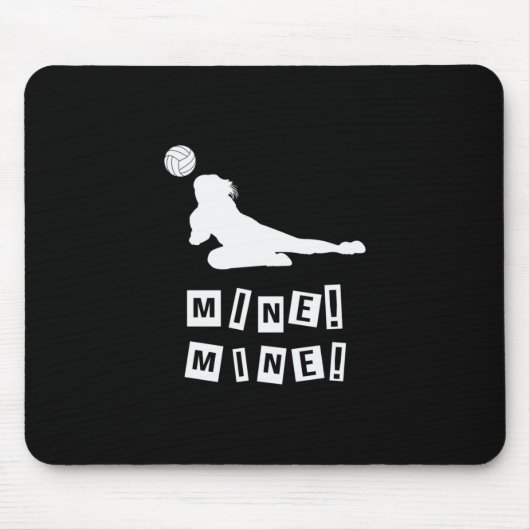 Volleybalspeler | Volleybalmijn Muismat (Voorkant)