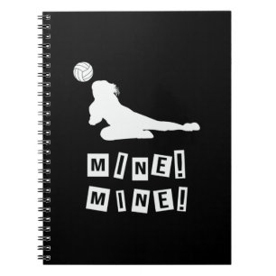 Volleybalspeler Volleybalmijn Notitieboek