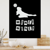 Volleybalspeler | Volleybalmijn Poster (Keuken)