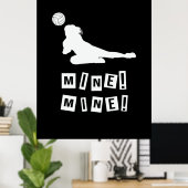 Volleybalspeler | Volleybalmijn Poster (Thuiskantoor)