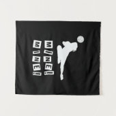 Volleybalspeler | Volleybalmijn Wandkleed (Voorkant (horizontaal))