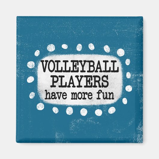 Volleybalspelers hebben meer leuke magneet (Voorkant)