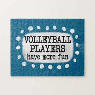 Volleybalspelers hebben meer leuke puzzel
