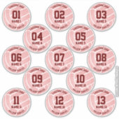 volleybalsport met thema viering sticker (Voorkant)