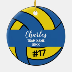 volleybalster Aangepast naamnummer & team Keramisch Ornament