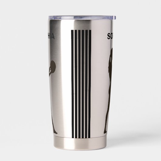 Volleybalster Meisje, Sport Meisje Geïsoleerde Drinkbeker (Links)