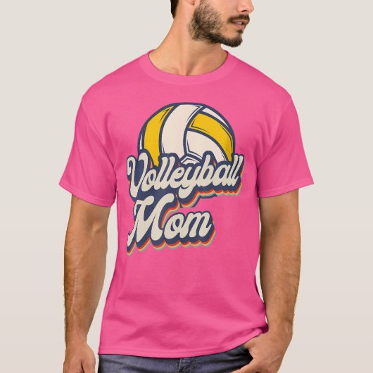 Volleybalster Team Moeder Volleybal T-shirt (Voorkant)