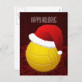 volleybalster Vakantie groet Feestdagenkaart (Voorkant / Achterkant)