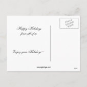 volleybalster Vakantie groet Feestdagenkaart (Achterkant)