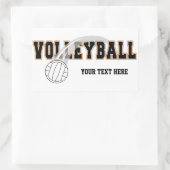 VolleybalStickers Rechthoekige Sticker (Tas)