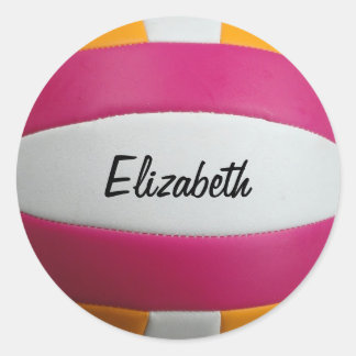volleybalstickers ronde sticker