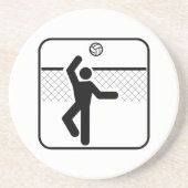 Volleybalsymbool Onderzetter (Voorkant)