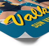 Volleybalteam Aangepaste Foto Senior Night Sport Poster (Hoek)