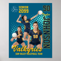 Volleybalteam Aangepaste Foto Senior Night Sport