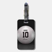 Volleybalteam Bagagelabel (Achterkant verticaal)