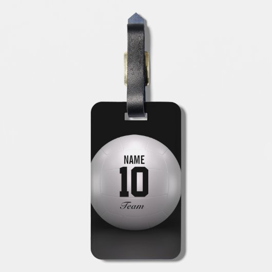 Volleybalteam Bagagelabel (Achterkant verticaal)