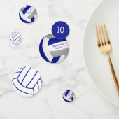 volleybalteam blauw - grijze jongens confetti (Groep)