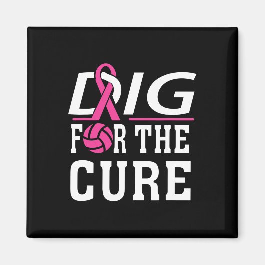 Volleybalteam Borstkanker Magneet (Voorkant)