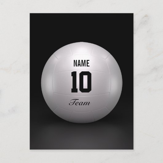 Volleybalteam Briefkaart (Voorkant)