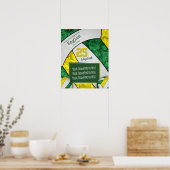 volleybalteam groene meisjes - foto poster (Keuken)