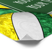 volleybalteam groene meisjes - foto poster (Hoek)