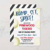 VOLLEYBALTEAM-INVITATIE KAART (Voorkant / Achterkant)