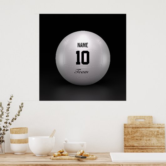 Volleybalteam Poster (Keuken)