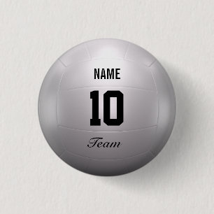 Volleybalteam Ronde Button 3,2 Cm
