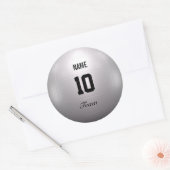 Volleybalteam Ronde Sticker (Envelop)
