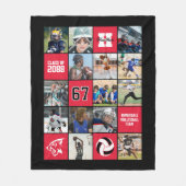 Volleybalteam Senior Night Cadeau Aangepaste Kleur Fleece Deken (Voorkant)