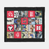 Volleybalteam Senior Night Cadeau Aangepaste Kleur Fleece Deken (Voorkant (Horizontaal))