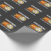 Volleybalteam Sport Smash Ball-aanvaller Sport Cadeaupapier (Hoek)