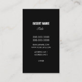 Volleybalteam Visitekaartje (Achterkant)