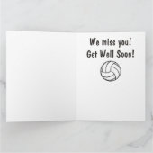 Volleybalteam wordt snel goed teamgenoot of coach kaart (Binnen)