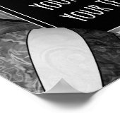 volleybalteam zwarte grijze meisjes poster (Hoek)