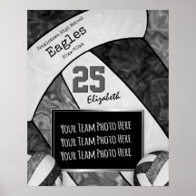 volleybalteam zwarte grijze meisjes