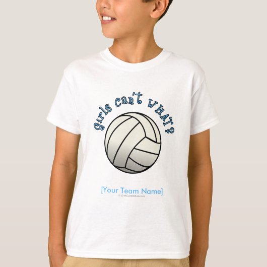 Volleybalteamcadeautjes - wit t-shirt (Voorkant)