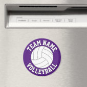 Volleybalteamnaam en kleurensport magneet (Insitu (Vaatwasser))
