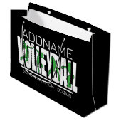 Volleybalteamspeler VOEG NAAM TOE School Topatleet Groot Cadeauzakje (Voorkant Gekanteld)