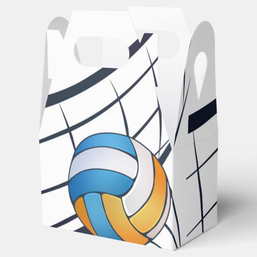 Volleybalthema Birthday Bedankdoosjes (Geopend)