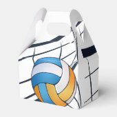 Volleybalthema Birthday Bedankdoosjes (Voorkant Zijde)